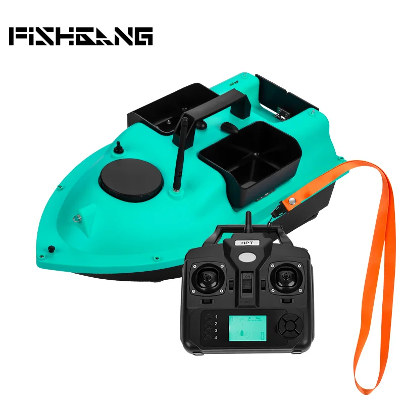 

FISHGANG fishing bait boat 500m distance with GPS remote control Trawl fishing bait boat Dragnet boat, Bentley blue