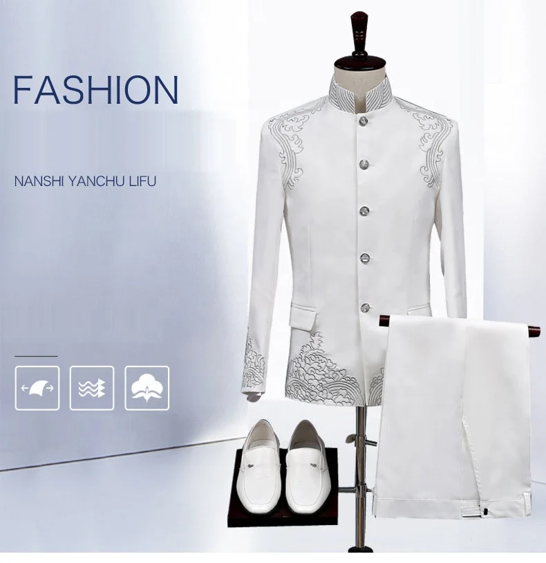 

groom wedding suits for men white in stock item