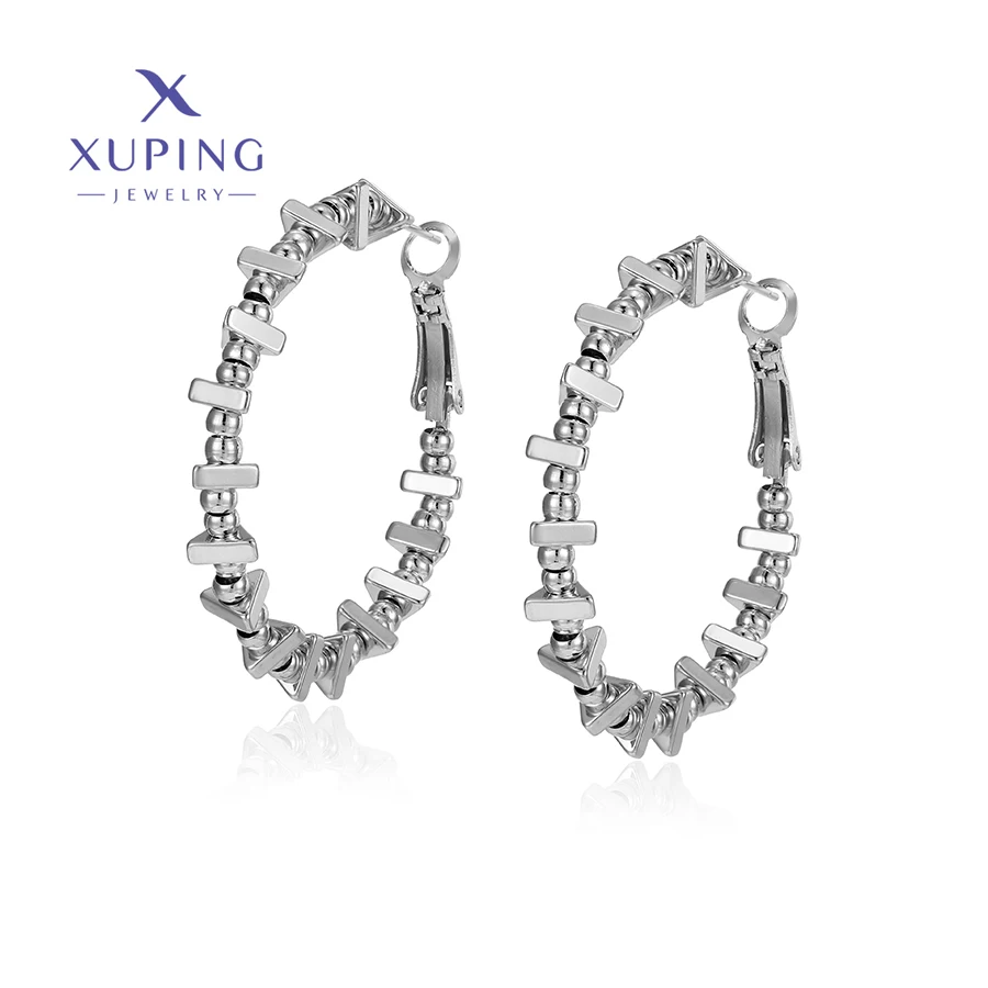 

E-2241 xuping jewelry women fashion elegant earring hoops earrings stainless steel earrings