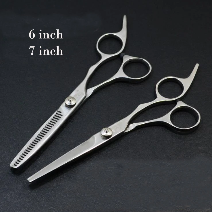 

Stainless steel silver polished barber razor scissor hair cutting scissors barber's shears Hairdressing scissors