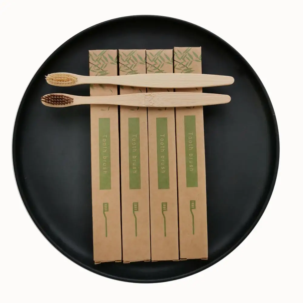 

Eco- friendly Charcoal Bristles OEM Bamboo Toothbrush with Customized Packing and Logo