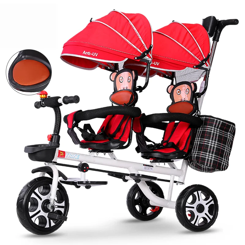 twin baby tricycle