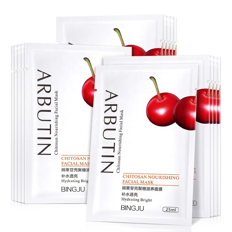 

Wholesale Vegan Alpha Arbutin Chitosan Nourishing Mask Sheet Pack Moisturizing Nourishing Whitening Skin Mask Patch