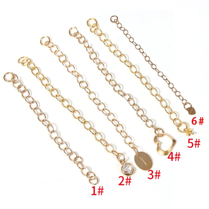 Classic Gold Tail Chain for Jewelry Making Gold Filled Extension Chain