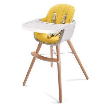 wooden leg high chair