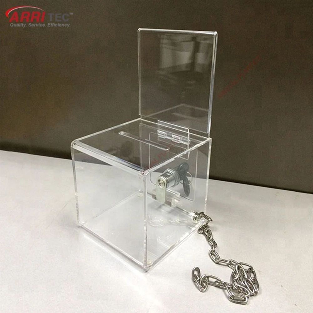 Acrylic Donation Box With Lock,Secure Donation Box Buy Acrylic