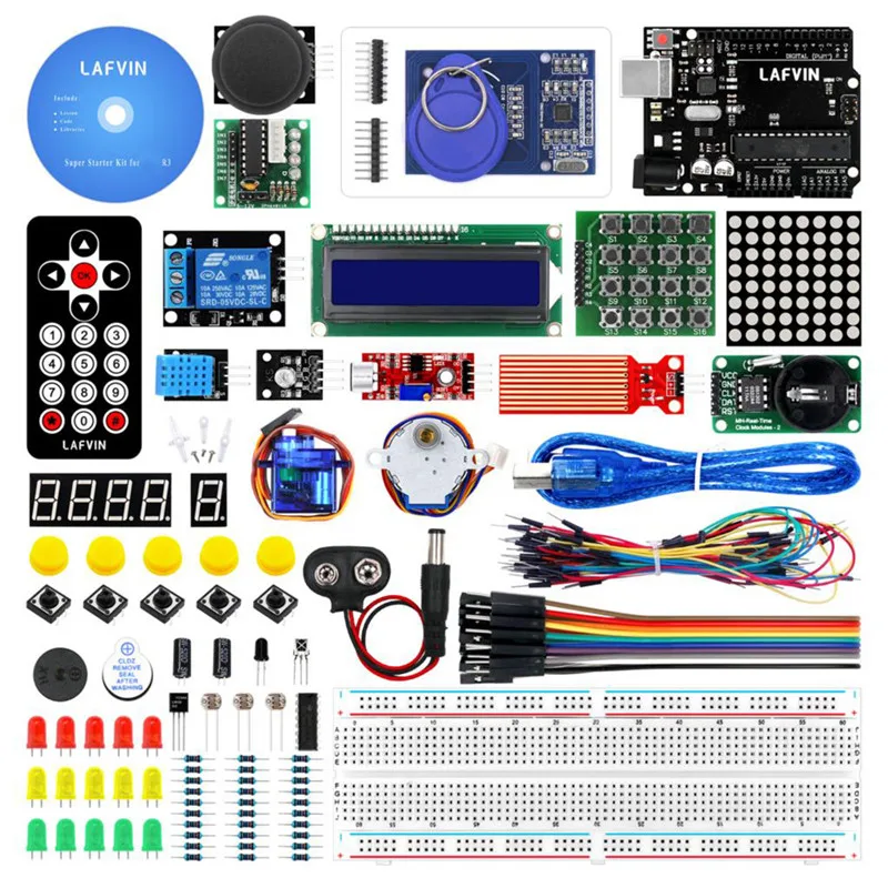 LAFVIN Basic Starter Kit/Learning Kit include R3 Board,LCD1602 IIC with Tutorial for Arduino for UNO R3