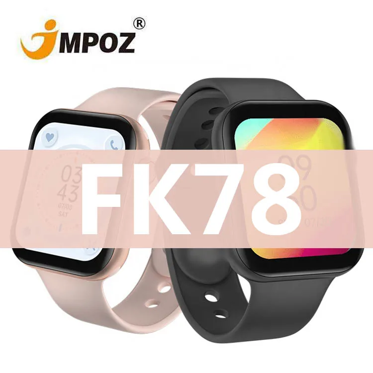 

1.78 Inch HD Music Smart Wrist Watch FK78 Heart Rate Monitor Sport Smart Band Blood Pressure Smart Watch With Stainless Steel