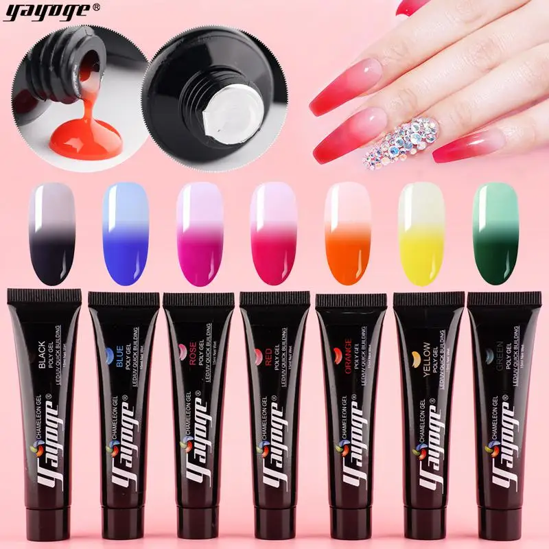 

Nail supplies first choice Yoyage poly quick building chameleon Gel P14