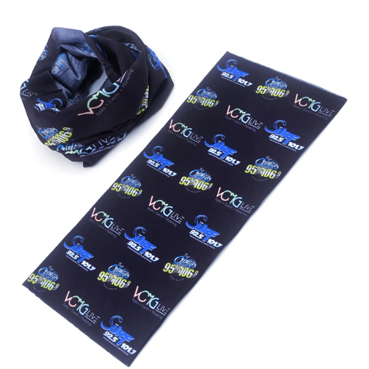 

Custom Logo customized buffs 100% Polyester Sports durag Bandanas headwear