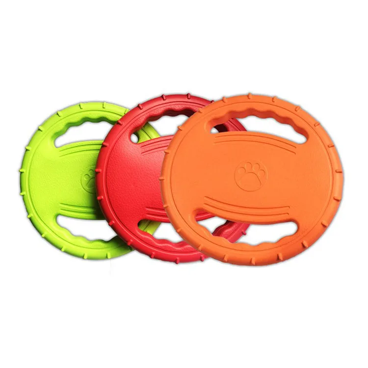 

Dog Toy TPR Frisbeed Sound Toy Big Dog Teeth Grinding Interactive Training Pet Flying Disc Frisbeed