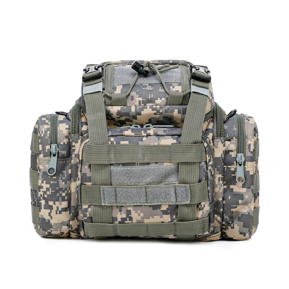 Adjustable Cross-Body Waist Bag Outdoor Tactics Universal MOLLE Camo Fanny Pack Waterproof Hunting Fishing Camera Bag