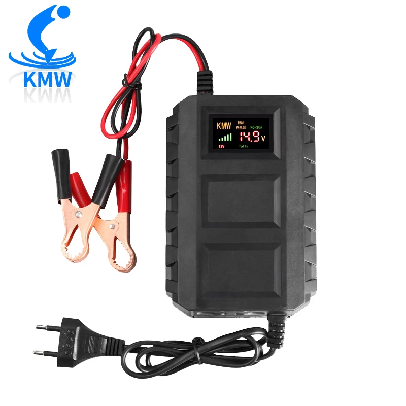 

automatic car smart charger 12V 14.8v 10A Fast Lead-Acid Battery Charger, Black