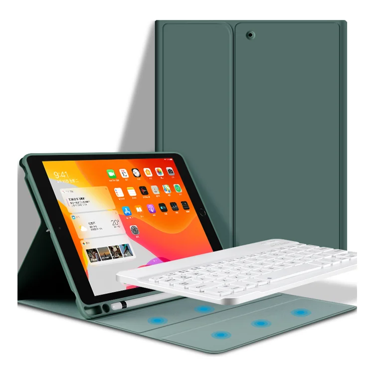 

Wireless Keyboard Case with Pencil Holder for iPad 10.2 inch 2019