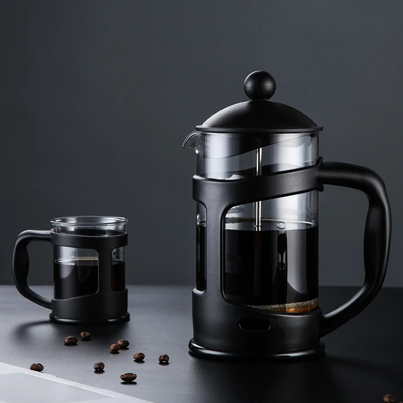 

Hot Sellin 1000ml Black High BorosilicateGlass Stainless Steel StrainerFrench Press Coffee Maker Tea Maker