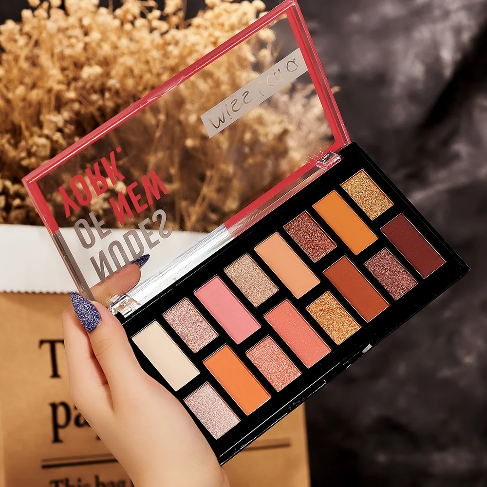 

Wholesale make up sets Cosmetics professional eye shadow pallets for girls women make up set, 16 colors