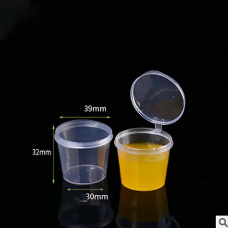 Wholesale Clear Round Pp Disposable Sauce Cup Plastic Cups Dipping