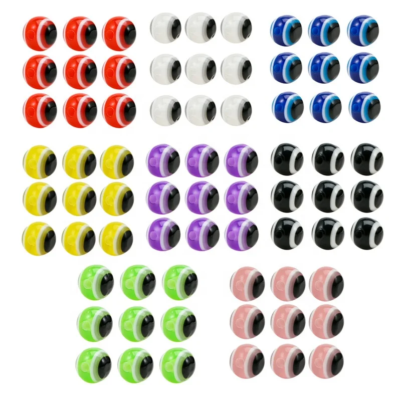 

50 pcs of bag Multicolor mix Evil Resin Eye Beaded Spacer loose Beads Fashionable DIY Turkish Spacer for Jewelry Making Beads