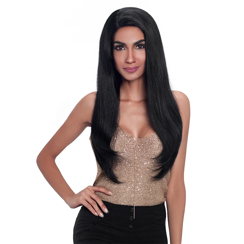 

Sleek virgin human hair HD Transparent lace wig 26" natural 10A grade can be colored to blonde 613 Full lace human hair wig