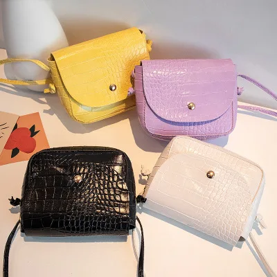 

G086 new trendy lady elegance mini satchel shoulder bags crossbody bag with texture, White,yellow,purple,black