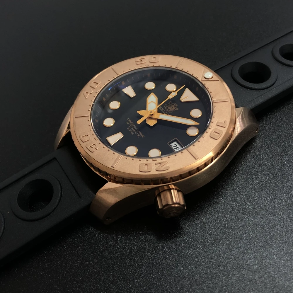 

New Arrival 2020 ! SD1971S Qiin Steeldive Brand NH35 Automatic 200m Water Resistant CUSN8 Solid Bronze Dive Watch