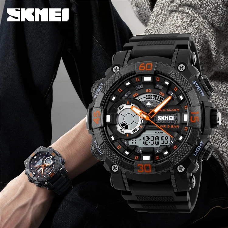 

China wholesale watches SKMEI 1228 fashion sport water resistant relojes hombre luxury analog watch