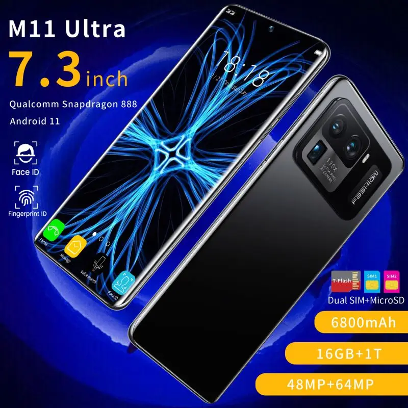 

Global version original M11 Ultra 16GB+512GB Android smartphone Support 4G 5G network Super endurance Original MI mobile phone
