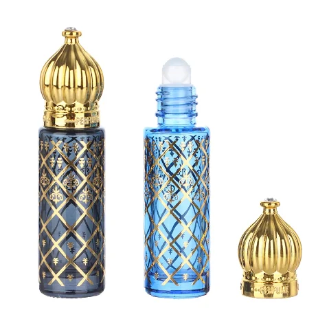 

8ml Portable Glass Roll on Bottlse Mini Essential Oil Container Blending Perfume Bottle Colorful Empty Roller Bottles