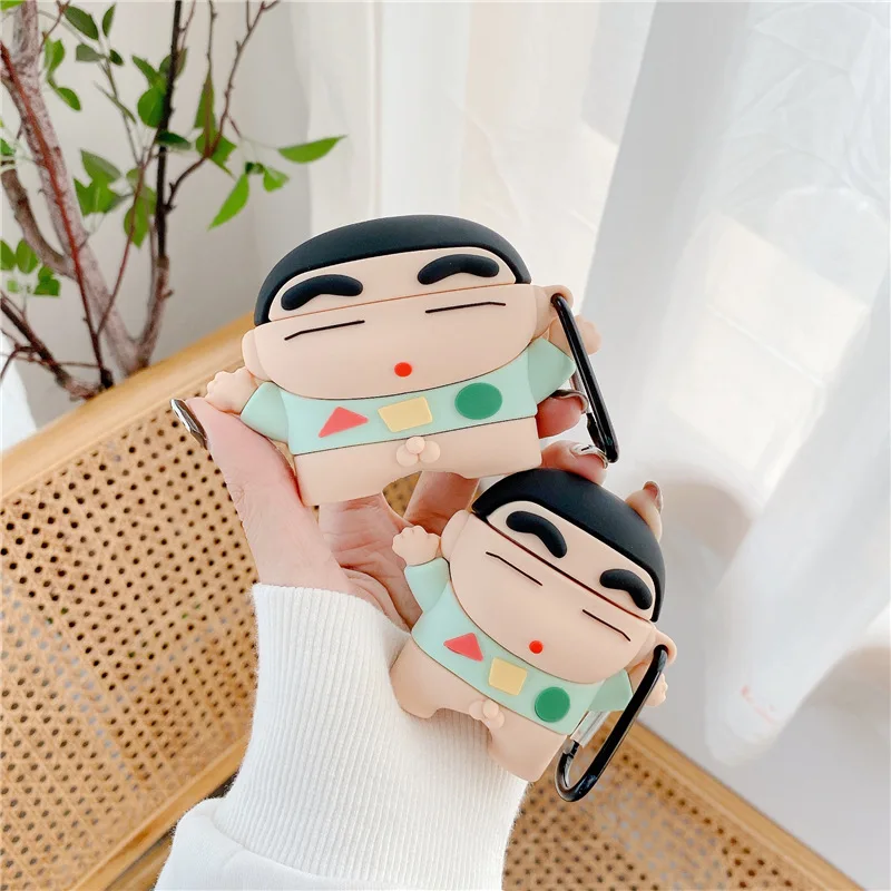 

3D Cute Cartoon Naked Crayon Shin chan Cover For Airpods Regular For Apple Airpods Pro 1 2 3 Case