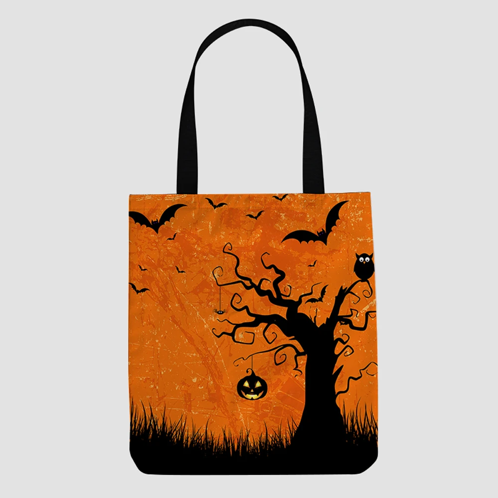 

custom Halloween wholesale canvas grocery fashion non woven eco friendly tote bag