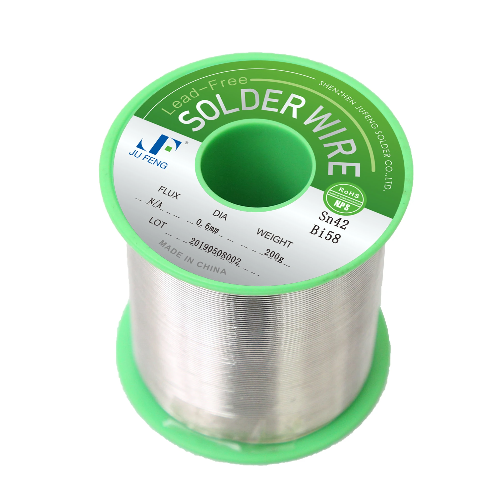 Low Temperature Lead Free Solder Wire Sn42bi58,Sn42bi57ag1 Solid Or