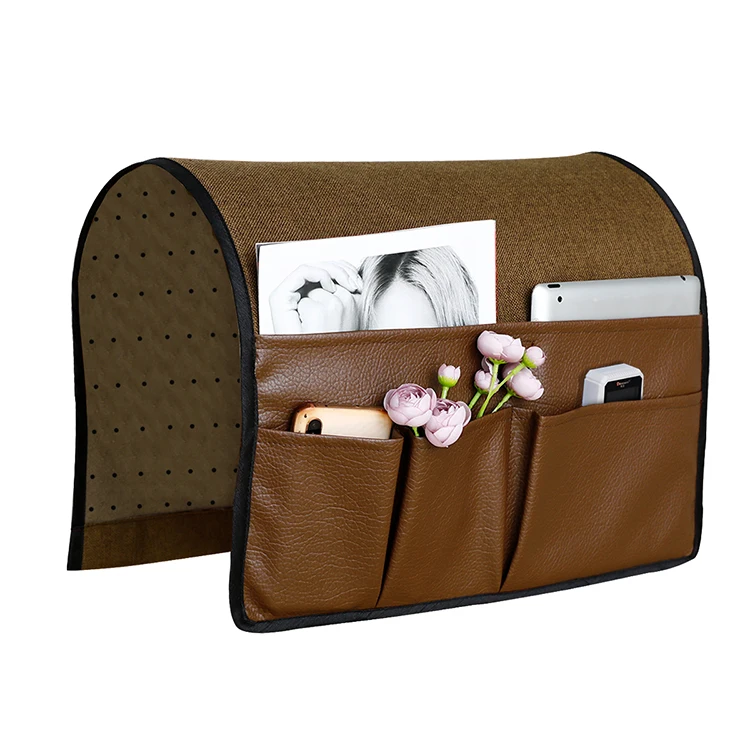

Chair storage bag classic foldable washable PU home felt sofa organizer for sundries