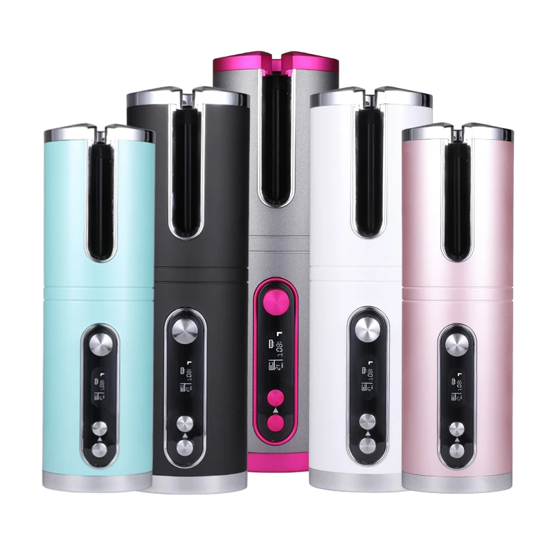 

Professional USB Rechargeable Electric Rotating Revamp Heatless Ceramic Cordless Wireless Automatic Hair Curlers
