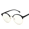Retro round mental frame flat mirror unisex anti-computer mobile phone Blu-ray glasses frame student wild foldable glasses frame