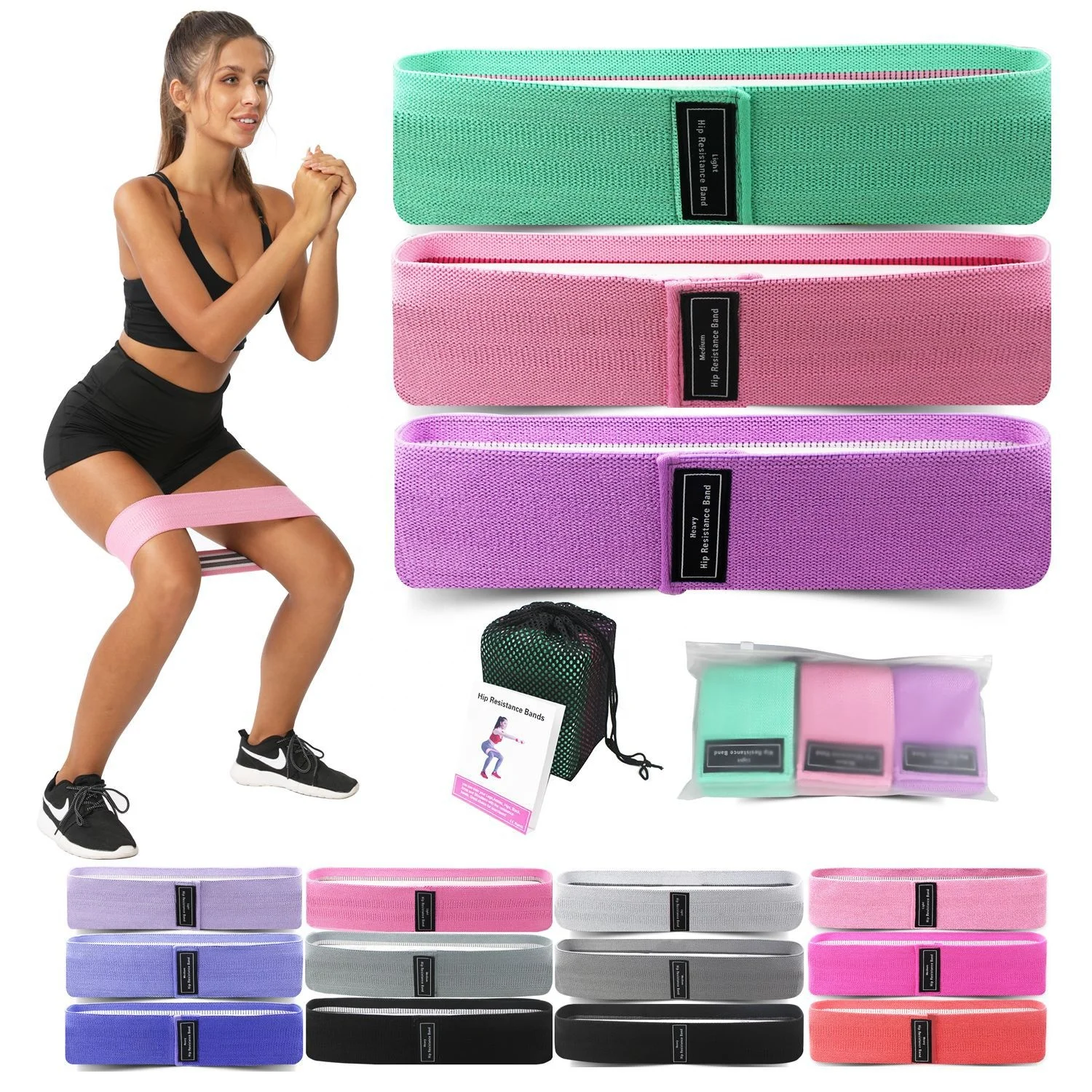 

Exercise Equipment Pull Up Adjustable Latex Dacron Fitness Resistance Bands Set