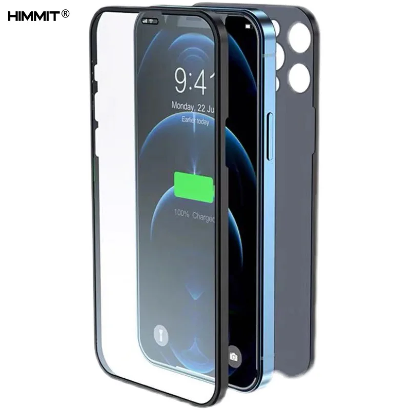 

New Product 360 Strong magnetic Protective Cell Mobile Phone Shell for iphone 12 full cover protective phone case