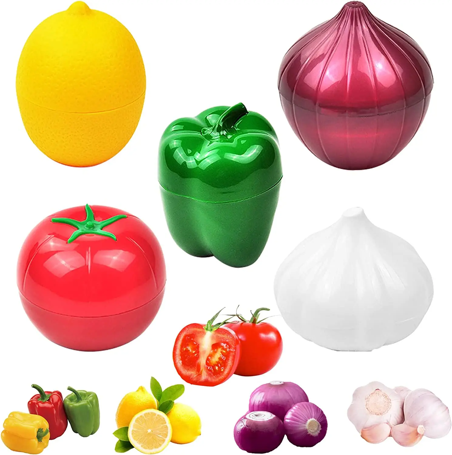 Avocado Onion Tomato Vegetable Food Fresh Saver Plastic PP Injection Multifunctional Storage Container Box with Seal Lids