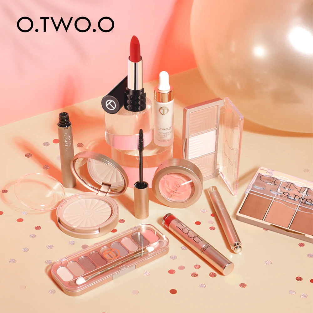 
O.TWO.O Wholesale Portable Makeup Kits For Professionals Commercial Cosmetics Set with Lipstick Mascara Eyeshadow 