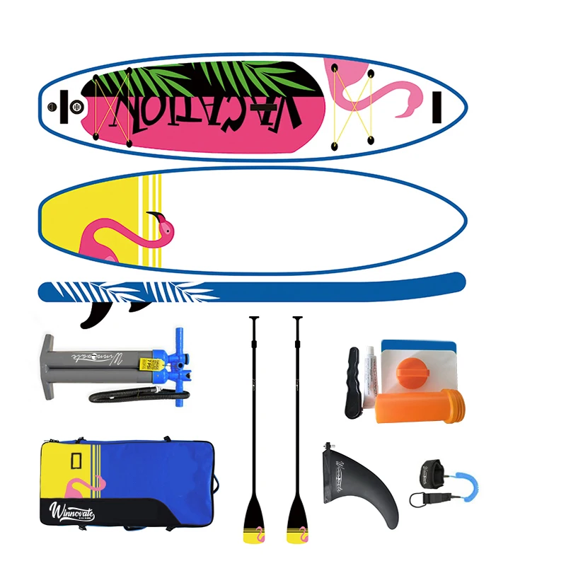 

WINNOVATE548 Drop Shipping double chamber paddle board sup inflatable drop stitch kayak