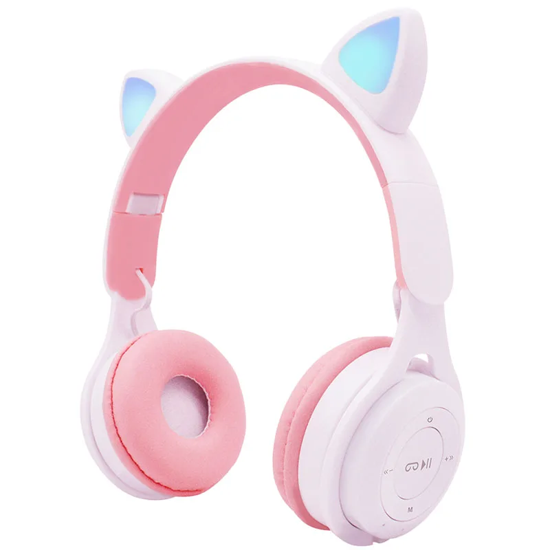 

2021 AliExpress Hot Deals cute Cosplay cat ears headphones wireless bluetoot Gaming Headset headphone with mic Handfree Mp3 Play