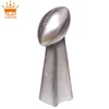 Honorable silver rugby game memorial resin trophy globe model resin trophy