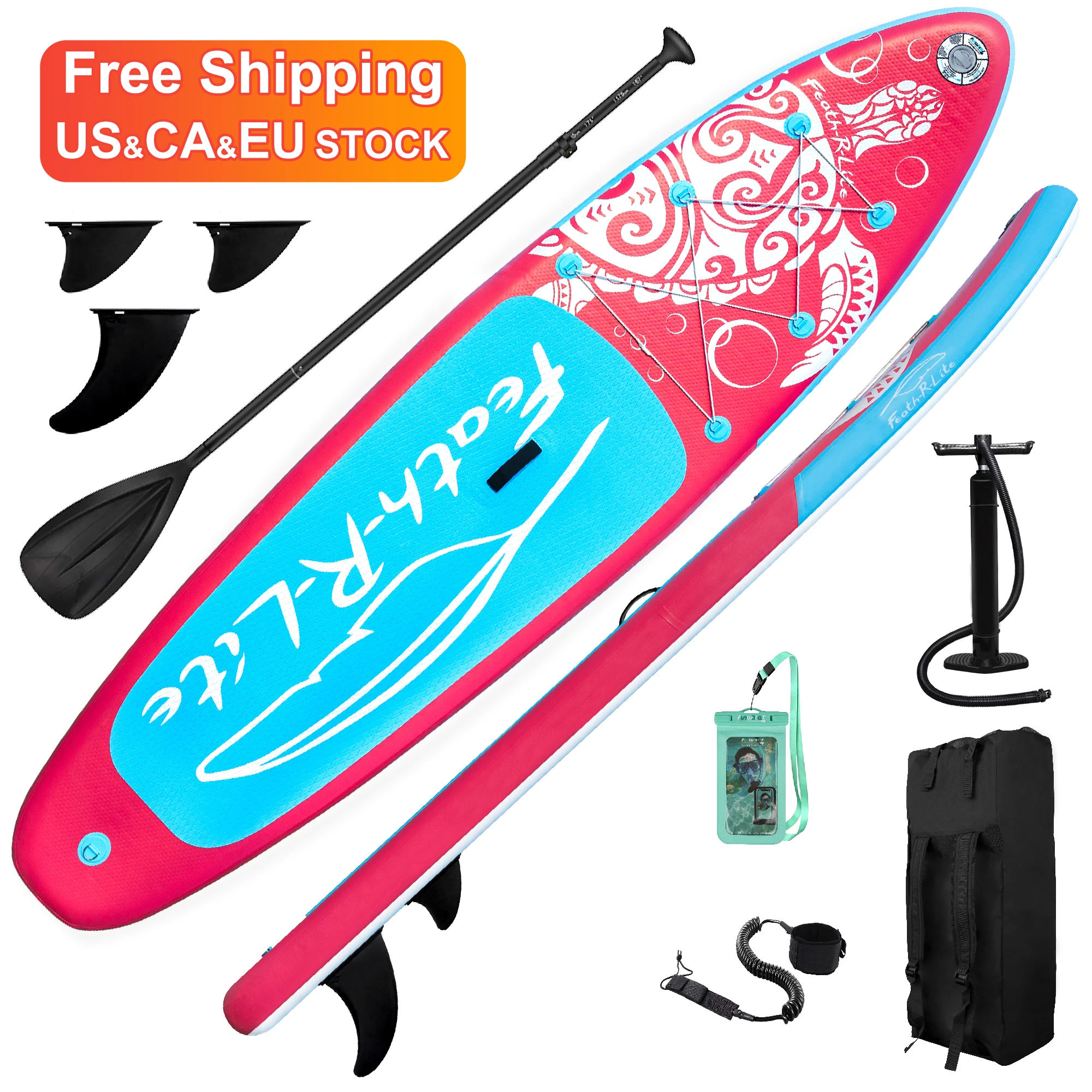 

FUNWATER Free Shipping Dropshipping OEM Cheap Price inflatable paddle boards wide sea iboard sup foldable fun water paddle board