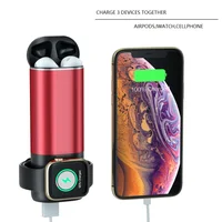 

3 In 1 Power Bank Qi Wireless Charging for Apple Watch 4/3/2/ AirPods for iphone xs Portable Mobile Phone Cha