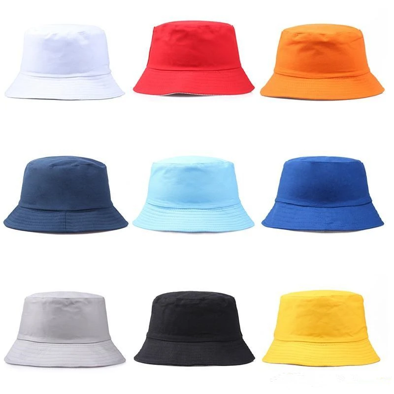 

outdoor Hot sale low MOQ kids adult 13 colors embroidery tie dyed custom logo printed cotton foldable promotional bucket hat