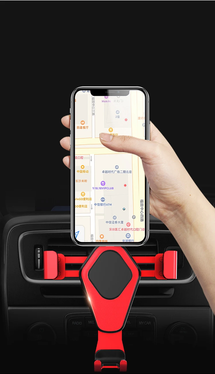 Universal Gravity Car Cup Mount Air Vent Mount Dashboard Mobile Phone Holders For Universal Mobile Phones