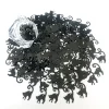 bulk pvc material black cat sequin