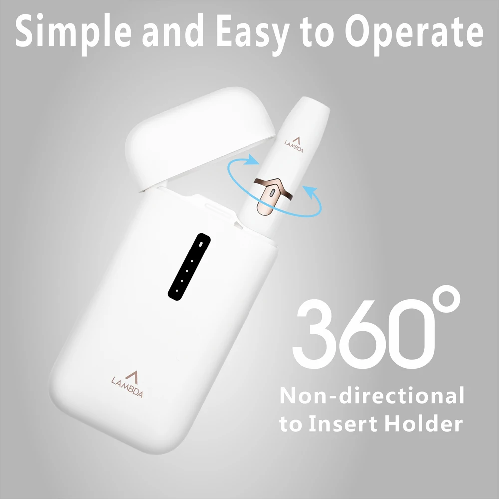 
2019 New Heat No Burn Tobacco Heating Device LAMBDA A1Heat Sticks Not Burn Dry Herb Electronic Cigarette Original Manufacturer 