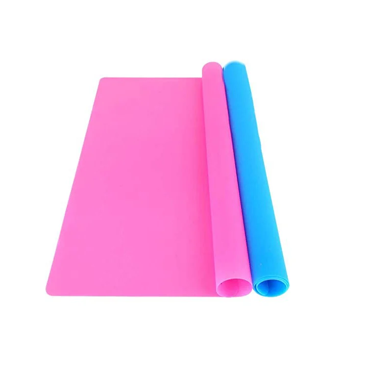 

2 Pack 40 * 30CM Large Silicone Sheet For Craft Jewelry Molding Mold Mat Premium Placemat Nonstick Nonskid Heat Resistant