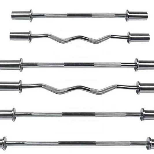 

Eterm Olympic Weightlifting Bar and 1.5m Straight Olympic Pole Different Types of Barbells, Sliver