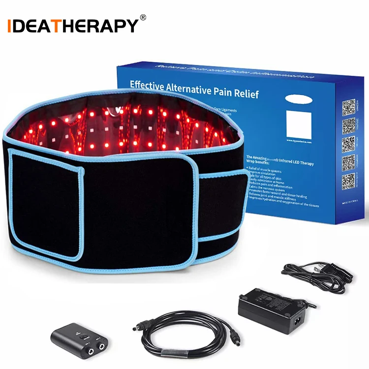 

Idealight weight loss shake off fat 360 slimming belt 660 850 nm led red light therapy belt